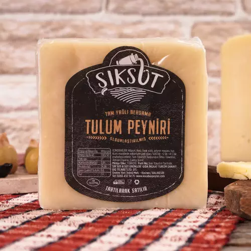 Tam Yağlı Bergama Tulum Peyniri 500gr (1.5 Yıllık)
