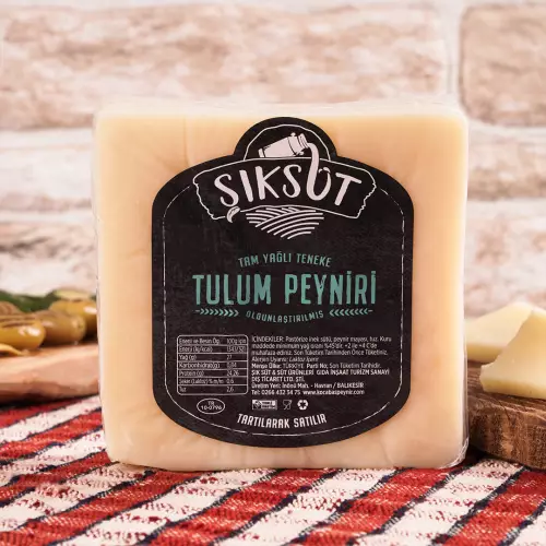Tam Yağlı Teneke Tulum Peyniri 500gr
